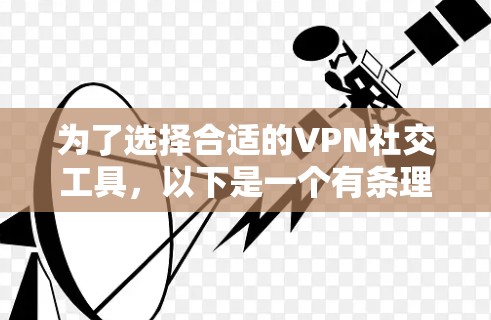 为了选择合适的VPN社交工具,以下是一个有条理的步骤指南 为了选择合适的VPN社交工具,以下是一个有条理的步骤指南