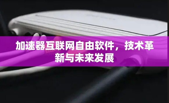 加速器互联网自由软件,技术革新与未来发展 加速器互联网自由软件,技术革新与未来发展