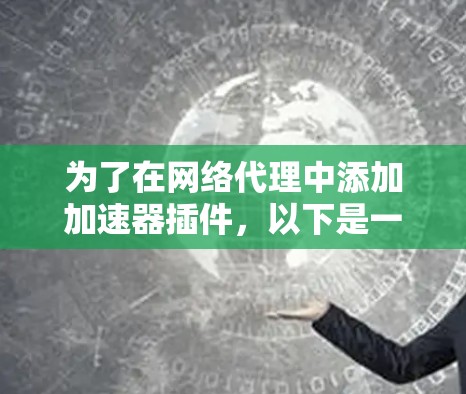 为了在网络代理中添加加速器插件，以下是一个逐步的解决方案