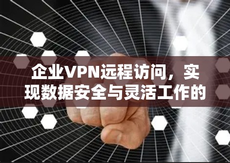 企业VPN远程访问,实现数据安全与灵活工作的双重保障 企业VPN远程访问,实现数据安全与灵活工作的双重保障