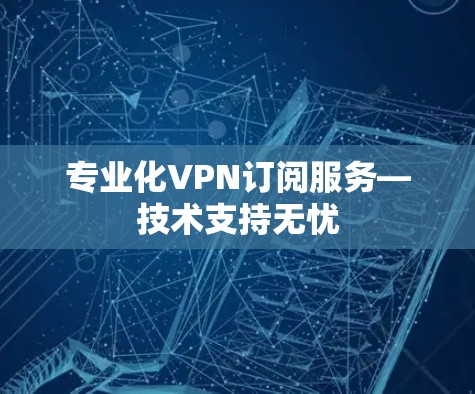 专业化VPN订阅服务—技术支持无忧 专业化VPN订阅服务—技术支持无忧